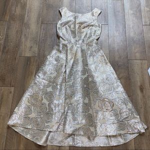 Katherine Kelly brocade dress